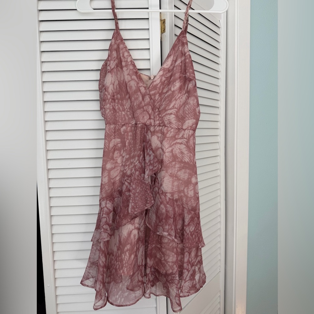Elegant Pink Mini Dress